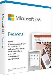 Microsoft Office 365 Personal 32/64 Bit PL Subskrypcja 1 rok na 1 stanowisko (QQ2-00012) Wersja elektroniczna