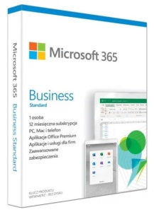 Microsoft Office 365 Business Standard 32/64 Bit PL Subskrypcja 1 na 5 stanowisk (KLQ-00211) Wersja elektroniczna