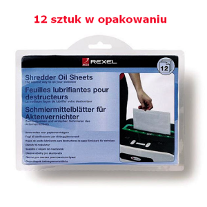 Arkusze olej. do niszczarek REXEL 12szt.
