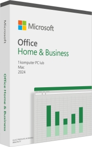 Microsoft Office Home & Business 2024 BOX EN All lang Medialess (pudełko) Wersja fizyczna produktu! Dostępny od ręki!