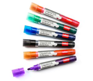 Markery 3w1 Liquid Ink, różne kolory 6szt.