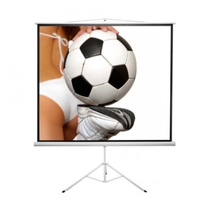 Ekran Kauber Econo Tripod ręcznie rozwijany na trójnogu 200x200cm, 1:1, Matt White